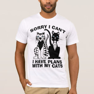 JAG KAN INTE HA PLANER MED MIN KATTKATT T SHIRT