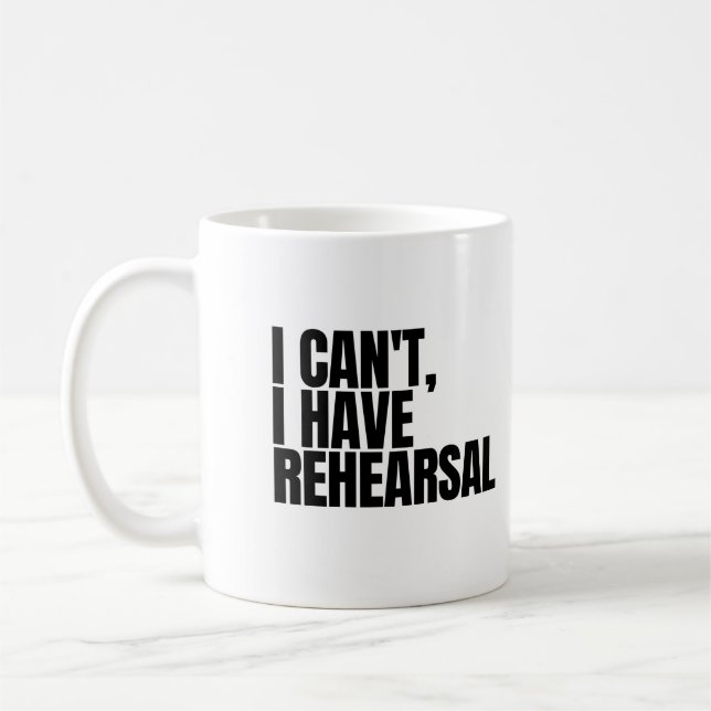 Jag kan inte ha Rehearsal Kaffemugg (Vänster)