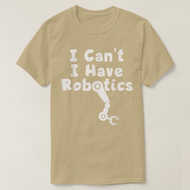 Jag kan inte ha robotar t shirt (Design framsida)