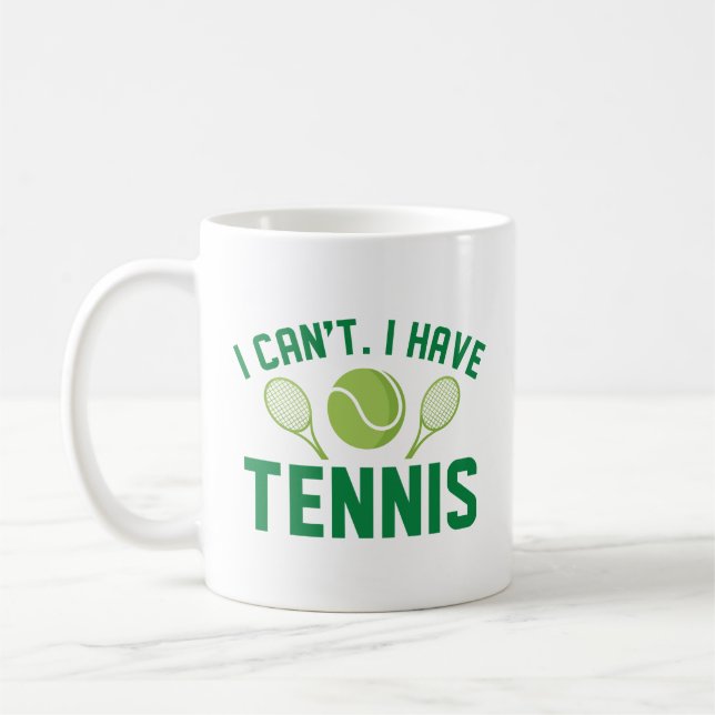 Jag kan inte ha tennis kaffemugg (Vänster)
