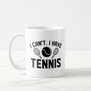 Jag kan inte ha tennis kaffemugg