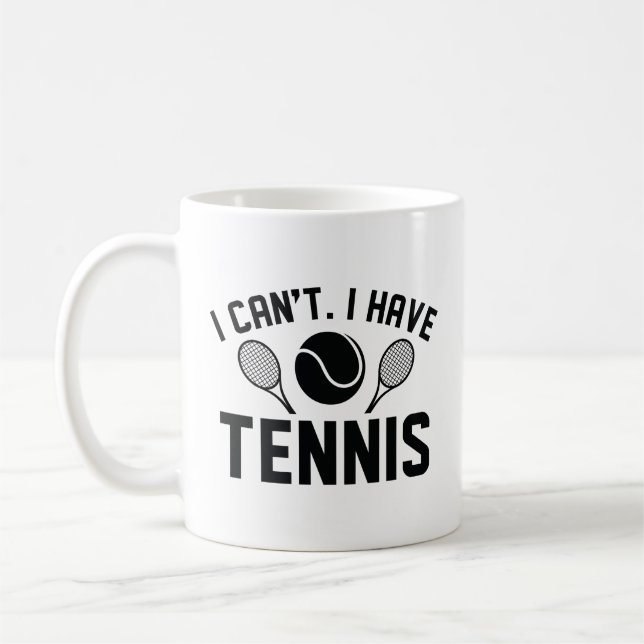 Jag kan inte ha tennis kaffemugg (Vänster)