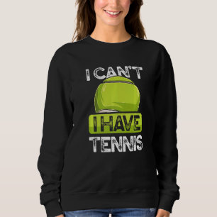 Jag kan inte ha tennis Player på Court Grass Clay T Shirt