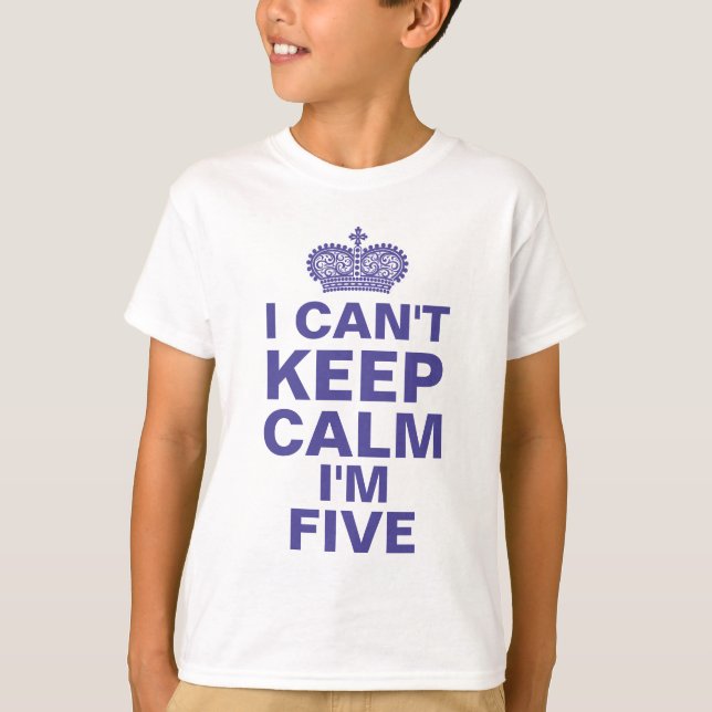 Jag kan inte hålla blått för pojke för tee shirt (Framsida)