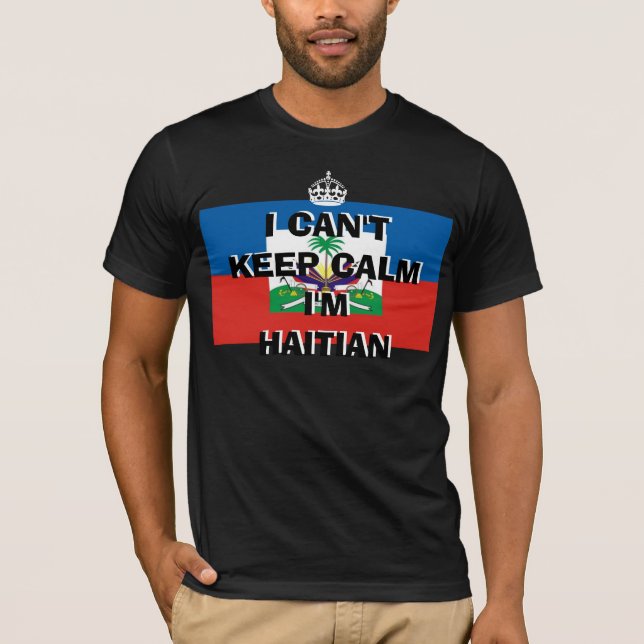 JAG KAN INTE HÅLLA LUGN mig förmiddagen HAITIER Tee Shirt (Framsida)