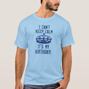 Jag kan inte hålla lugnaa I'ts min roliga krona v T-shirt