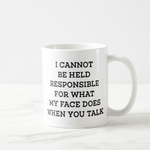 Jag kan inte hållas ansvarig kaffemugg