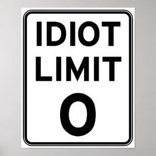 Jag kan inte hantera fler idioter poster