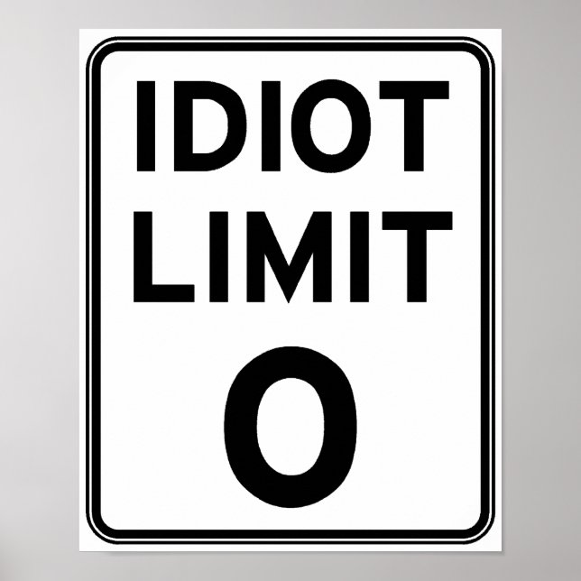 Jag kan inte hantera fler idioter poster (Framsidan)