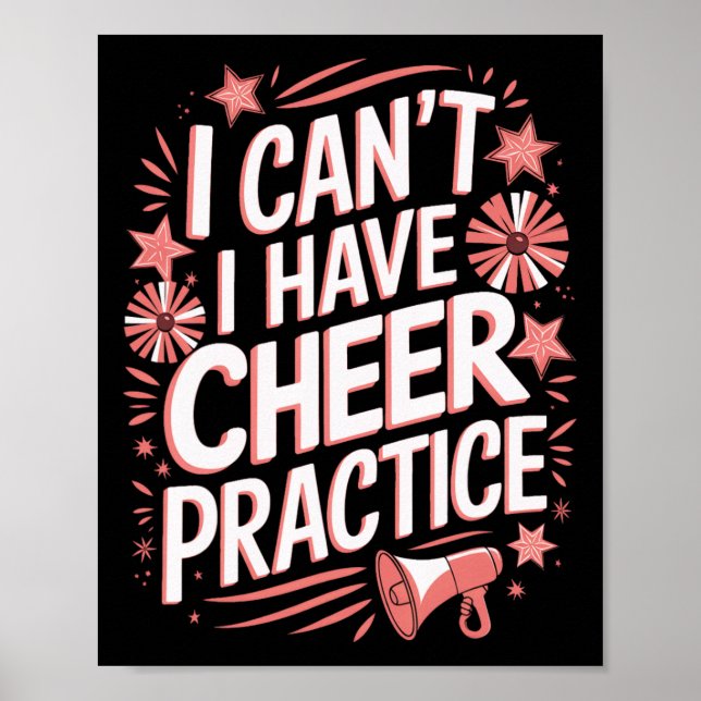 Jag kan inte heja på Cheerleadingsträning  Poster (Framsidan)