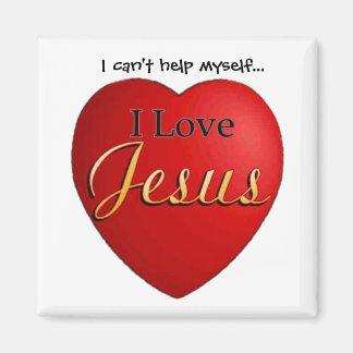 Jag kan inte hjälpa mig själv.. Jag kärlek Jesus M Magnet
