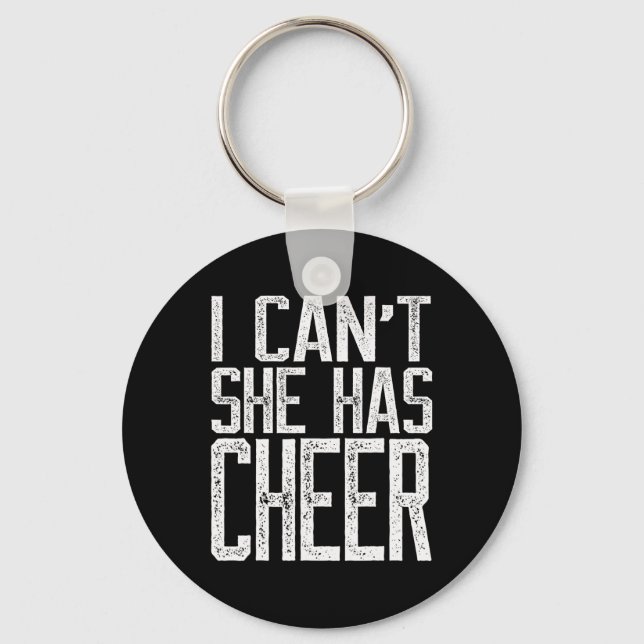 Jag kan inte, hon har Cheer - Cheerleading Mamma P Nyckelring (Framsida)