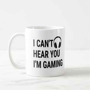 Jag kan inte höra dig att jag spelar kaffemugg