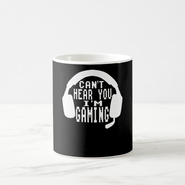 Jag kan inte höra dig. kaffemugg (Center)