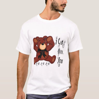 Jag kan inte höra dig nallen t-shirt