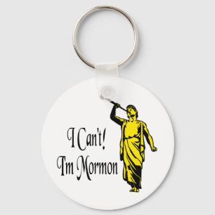 Jag kan inte, jag är Mormon Nyckelring
