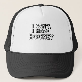 Jag kan inte. Jag har hockey Keps