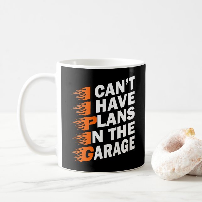 Jag kan inte, jag har planer i garaget Pappa mekan Kaffemugg (Med munk)