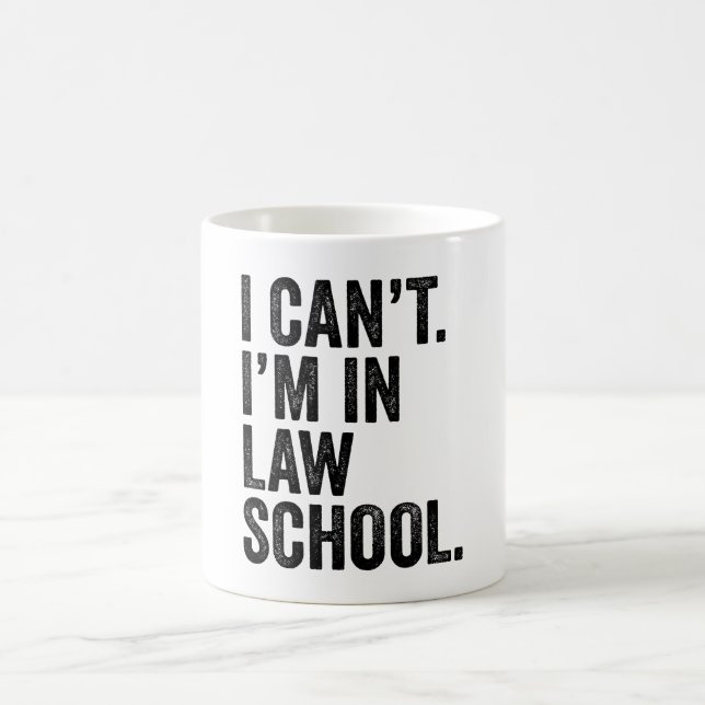 Jag kan inte, jag studerar juridik kaffemugg (Center)