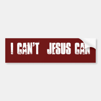 Jag kan inte Jesus kan Bildekal