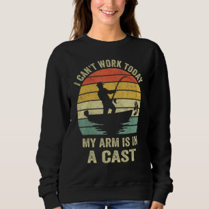 Jag kan inte jobba i dag. Arm är i ett T Shirt