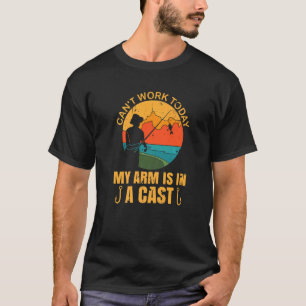 Jag kan inte jobba idag.. arm är i ett kast för Fi T Shirt