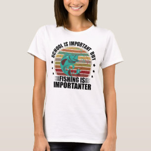 Jag kan inte jobba idag.. arm är i ett kastfiske t shirt