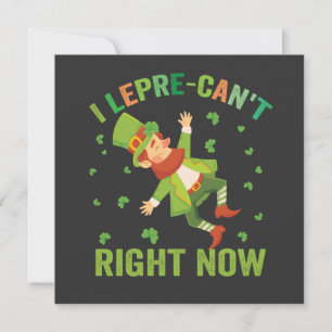 Jag kan inte just nu Rolig St. Patrick's Day Inbjudningar
