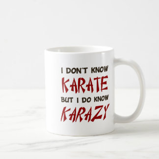 Jag Kan Inte Karate Men Jag Vet Galen T Shirt Kaffemugg