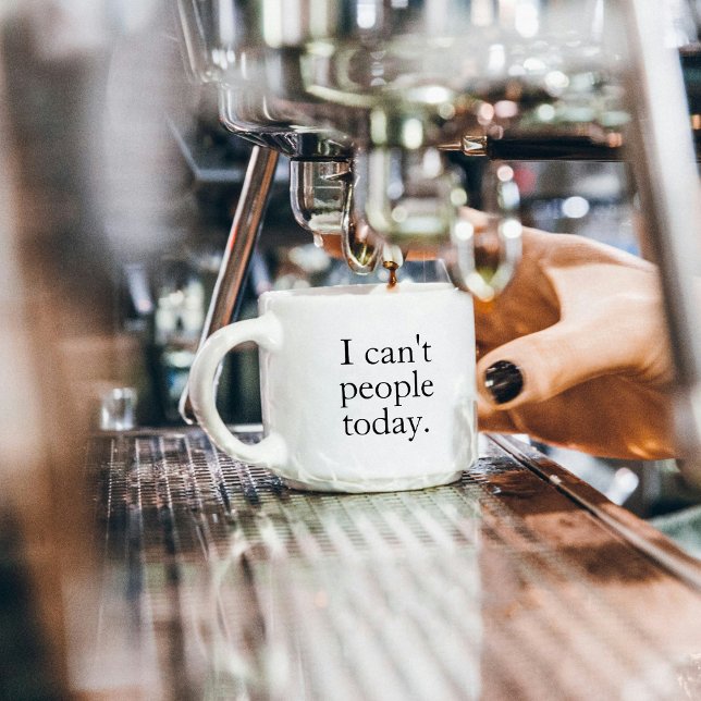 Jag kan inte komma åt minimal enkel svart offert i espressomugg (Skapare uppladdad)