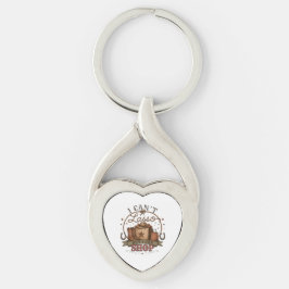 Jag Kan Inte Lasso Men Jag Kan Handla Västerländsk Twisted Heart Silverfärgad Nyckelring