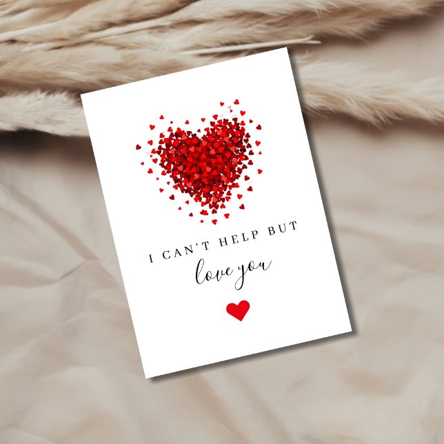 Jag Kan Inte Låta Kärlek Dig Romantiskt Hjärtan Al Julkort (Skapare uppladdad)