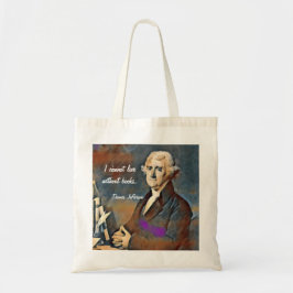 Jag kan inte leva utan böcker. av Thomas Jefferson Tygkasse