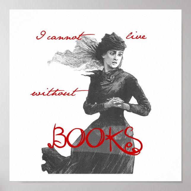 Jag kan inte leva utan Bokar Poster (Framsidan)