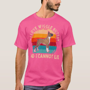 Jag kan inte Ljuga tyska boxare i Kärlek. T Shirt
