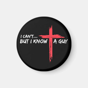 Jag kan inte, men jag känner en kille Jesus Kor Fu Magnet