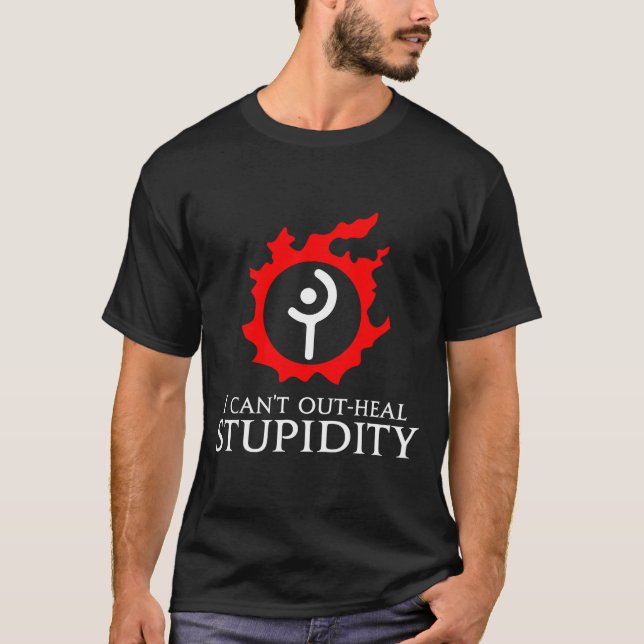 Jag kan inte överläka Studity - White Mage Roligt  T Shirt (Framsida)