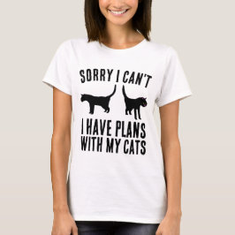 JAG KAN INTE PLANERA MED CATS FUNNY T-shirts