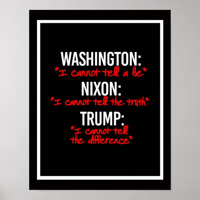 Jag kan inte säga skillnaden i sanning och poster (Framsidan)