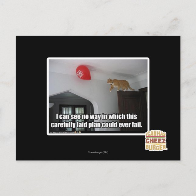 Jag kan inte se något sätt att misslyckas detta vykort (Framsida)