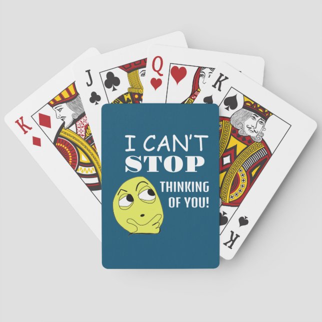 Jag kan inte sluta tänka på dig casinokort (Baksidan)