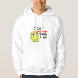 jag kan inte sluta tänka på dig, redigerbar hoodie