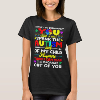 Jag kan _inte spola av Autism från min barngåva Ma T Shirt