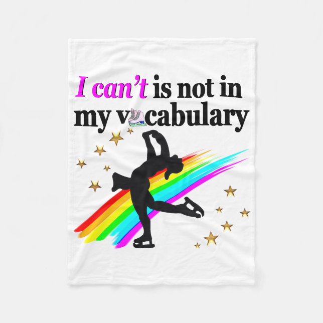 JAG KAN INTE STÅ I MIN FRISKSKATTNING I FIGUR FLEECEFILT (Framsidan)