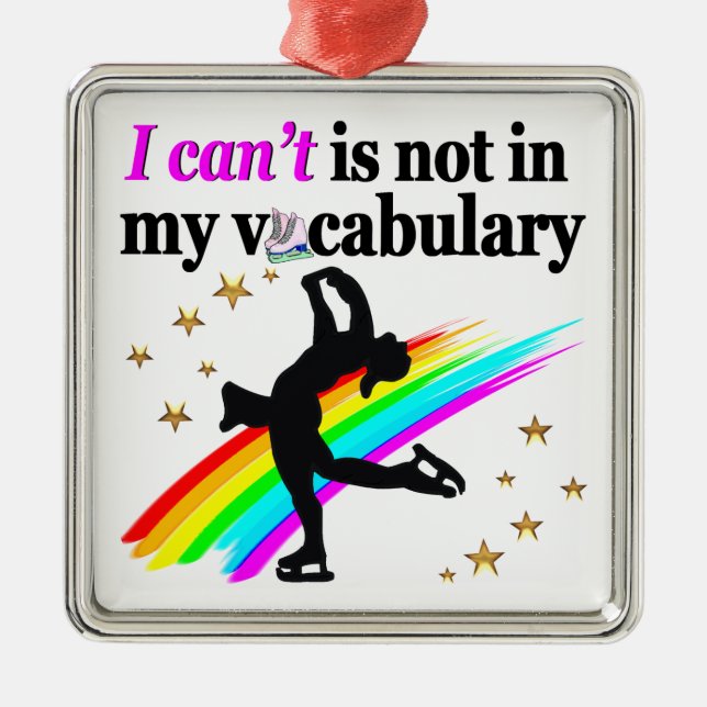 JAG KAN INTE STÅ I MIN FRISKSKATTNING I FIGUR JULGRANSPRYDNAD METALL (Framsidan)