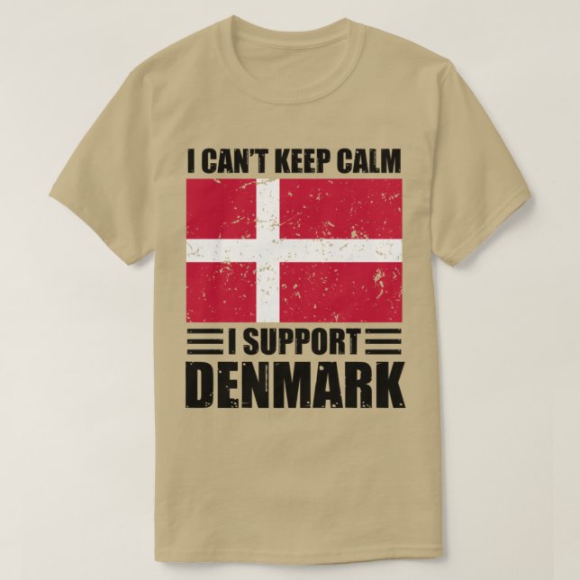 Jag kan inte stödja behållans lugn. Jag stöder den T Shirt (Design framsida)