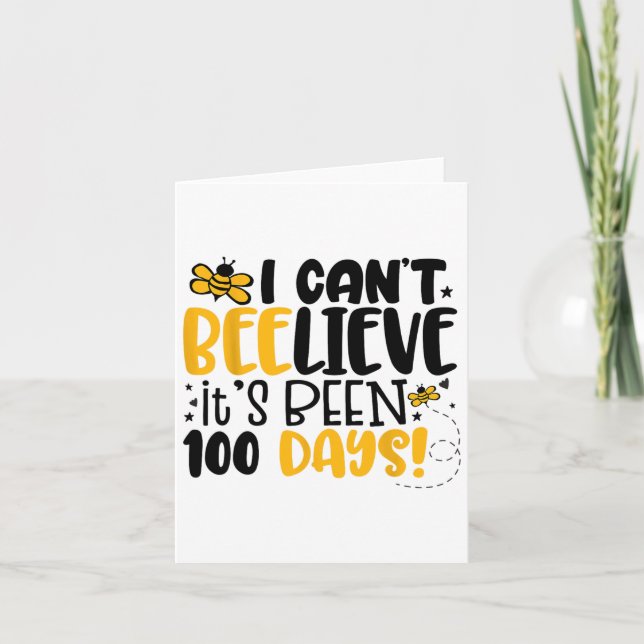 Jag kan inte tro att det har varit 100 dagar bin 1 kort (Framsida)