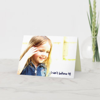 Jag kan inte tro det! kort