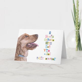 Jag kan inte tro hur gammalt du är kort