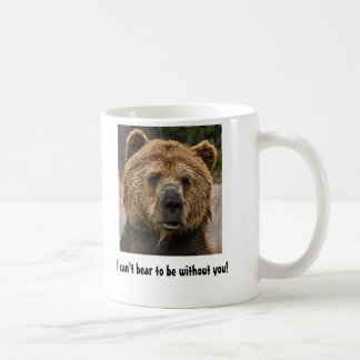 Jag kan inte uthärda för att vara utan dig! kaffemugg